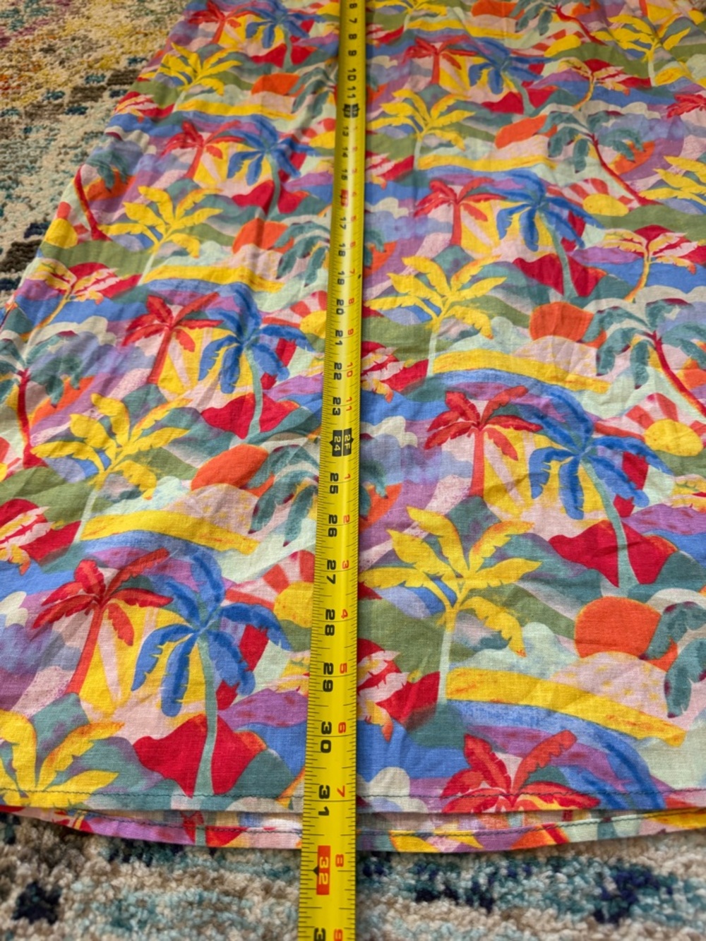 Marine Layer Ryan Palm Print skirt - Picture 5 of 7